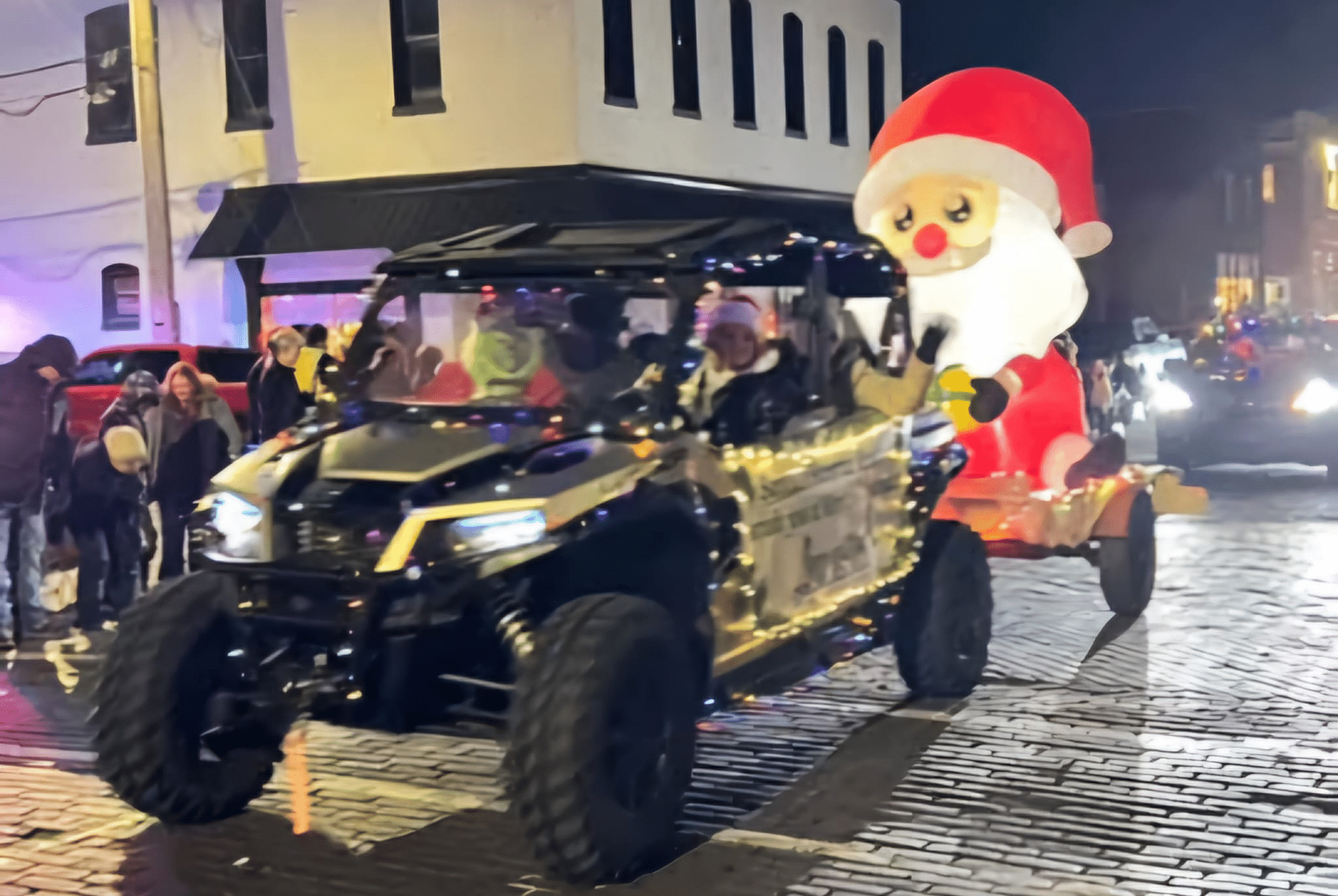 Borrowed Time Real Estate at the River Radio Lighted Christmas Parade in Poplar Bluff.