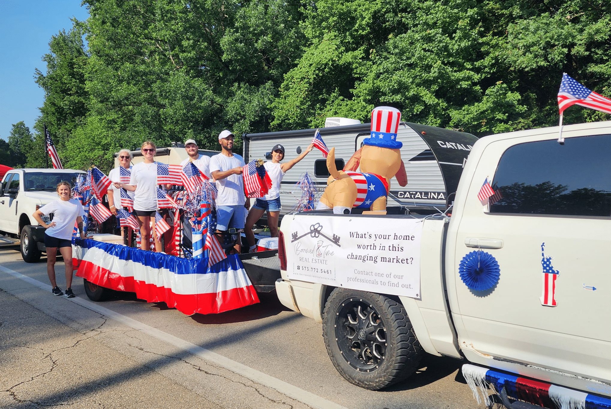 Borrowed Time Real Estate wishing the community a happy and safe Independence Day 2024.