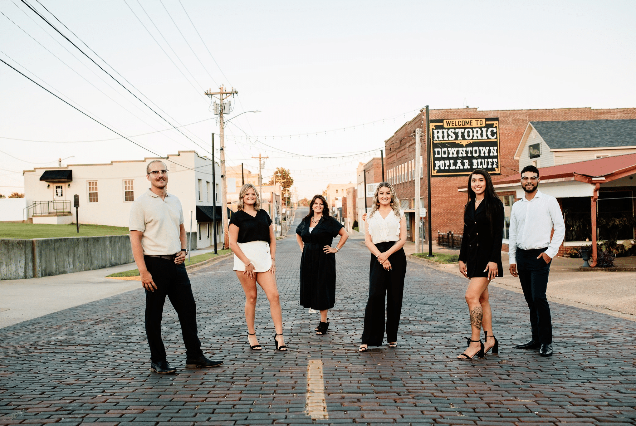 Borrowed Time Real Estate team portrait photographed during a Poplar Bluff branding session.