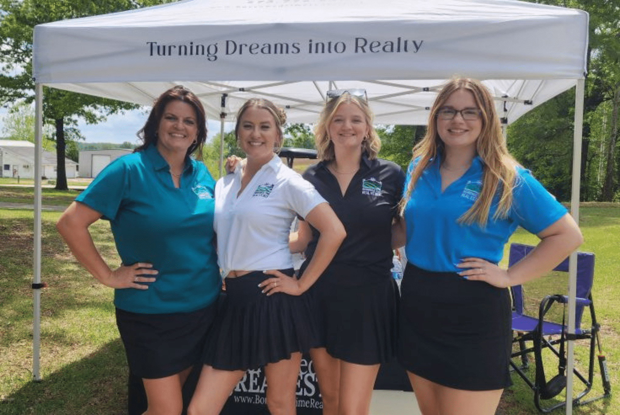 Borrowed Time Real Estate hosting Hole 7 at the Three Rivers Board of Realtors Golf Tournament.