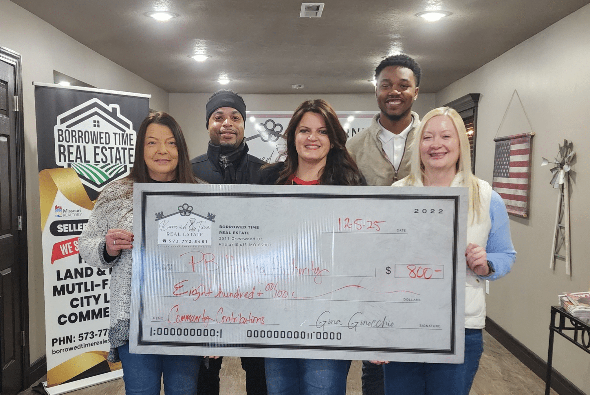 Borrowed Time Real Estate supports the Poplar Bluff Housing Authority during a Christmas Open House community highlight in Poplar Bluff, Missouri.