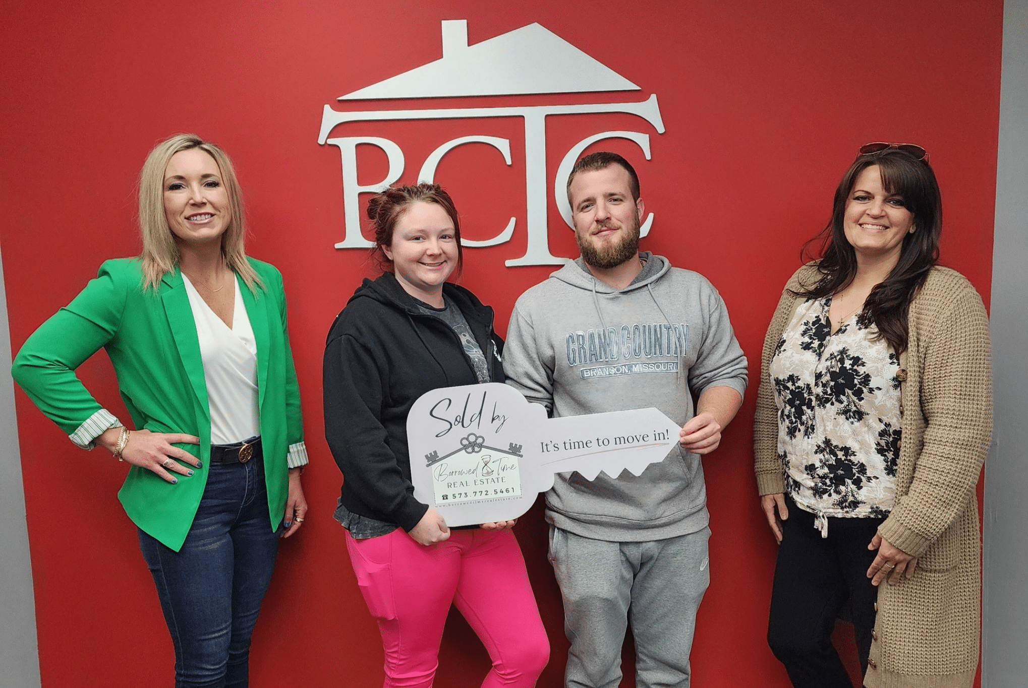 Homebuyers celebrating USDA loan closing in Southeast Missouri